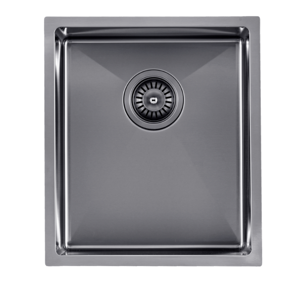 Navona TWM12 Handmade Single Bowl Sink 390 x 450 x 215mm Gunmetal Black