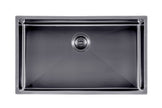 Navona TWM3 Handmade Single Bowl Sink 762 x 457 x 254mm Gunmetal Black