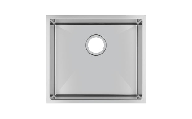 Navona TWM5 Handmade Single Bowl Sink 510 x 450 x 230mm Stainless Steel