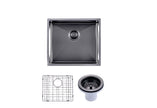 Navona TWM5 Handmade Single Bowl Sink 510 x 450 x 230mm Gunmetal Black