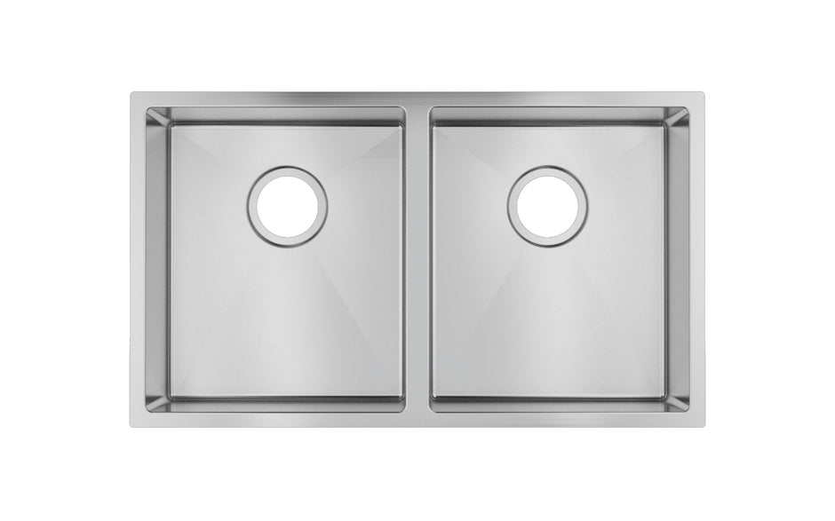 Navona TWM6 Handmade Double Bowl Sink 770 x 450 x 215mm Stainless Steel