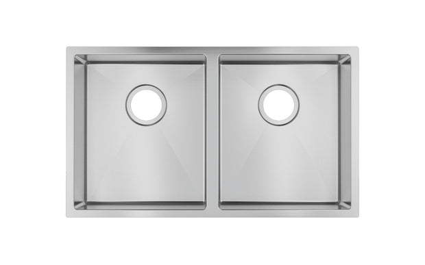 Navona TWM6 Handmade Double Bowl Sink 770 x 450 x 215mm Stainless Steel