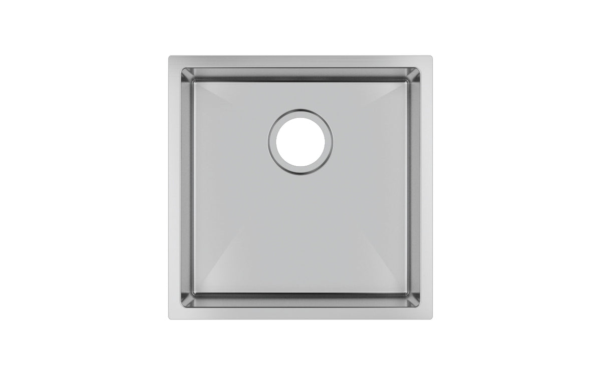 Navona TWM8 Handmade Single Bowl Sink 440 x 440 x 205mm Stainless Steel
