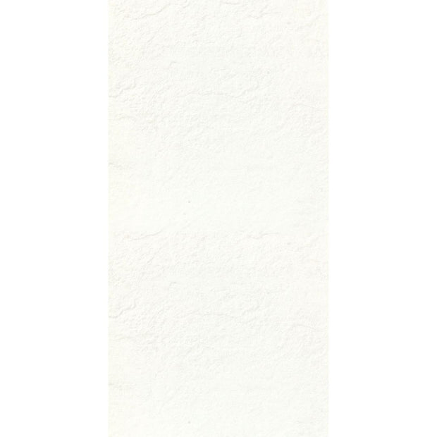 Ultra White Slate Textured Matt Concrete Look Porcelain Tiles 300x600mm tile