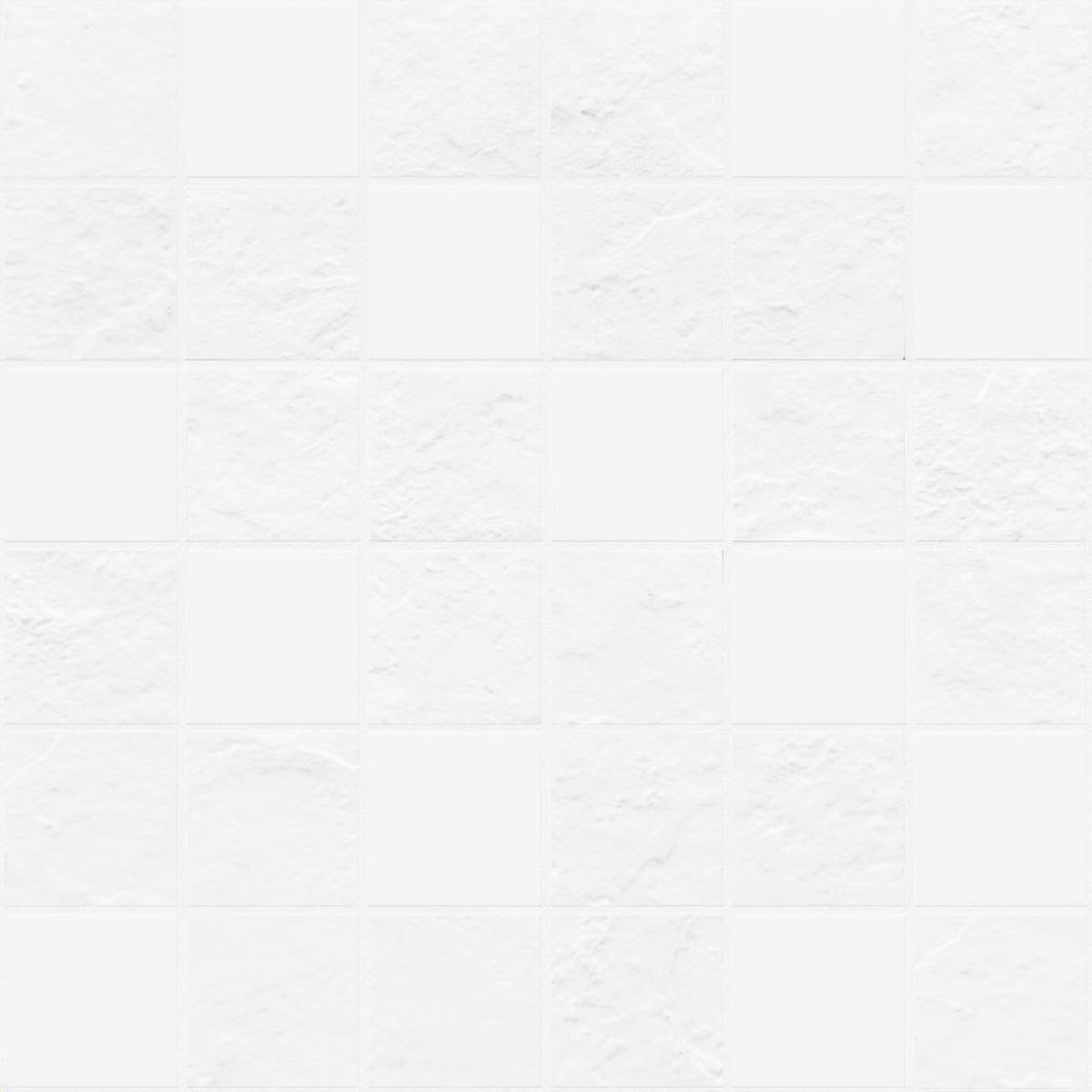 Ultra White Slate Textured Matt Porcelain Mosaic tile