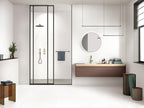 Ultra80 White Satin Marble Look Porcelain Tiles 750x1500mm in a room setting