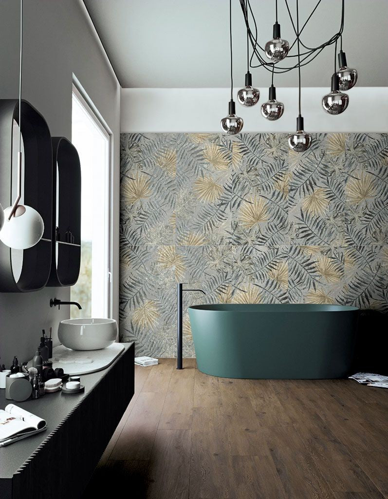 Universal Tropical Feature Matt Porcelain Tiles in a room setting