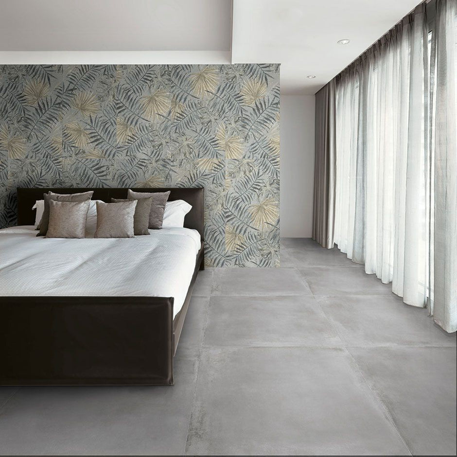Universal Tropical Feature Matt Porcelain Tiles in a room setting