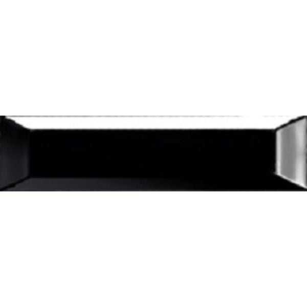 Urban Subway Black Bevelled Matt Ceramic Tiles tile