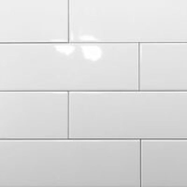Urban Subway White Plain Matt Ceramic Tiles tile