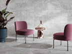 Valley Stone Cinder Matt Stone Look Porcelain Tiles 600x600mm in a room setting