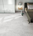 Valley Stone Salt Matt Stone Look Porcelain Tiles in a room setting