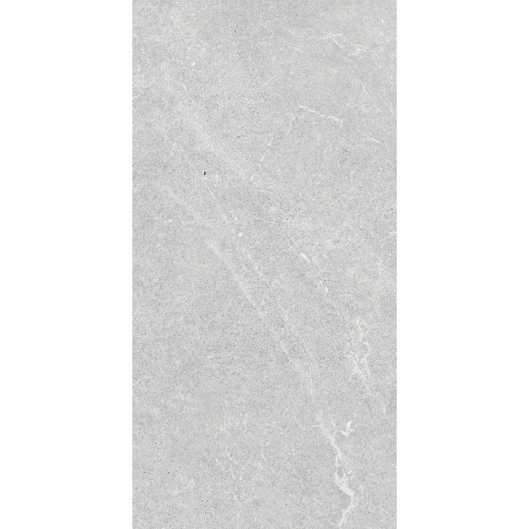 Venus Light Grey Matt Stone Look Porcelain Tiles 300x600mm tile