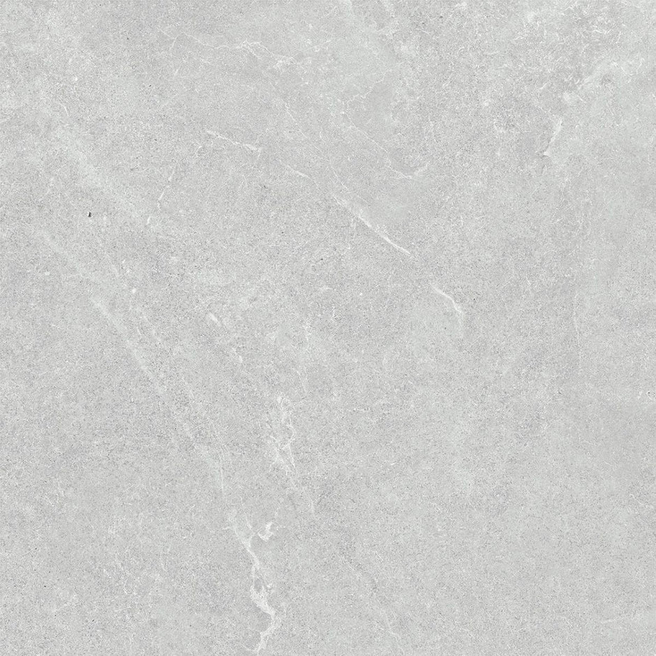 Venus Light Grey Matt Stone Look Porcelain Tiles 600x600mm tile