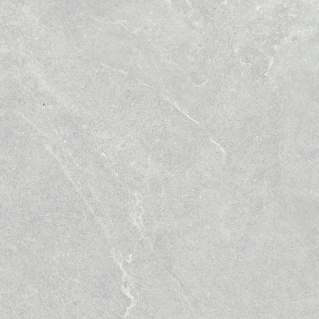 Venus Light Grey Matt Stone Look Porcelain Tiles 600x600mm tile