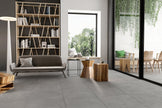Venus Mid Grey Matt Stone Look Porcelain Tiles 300x600mm in a room setting