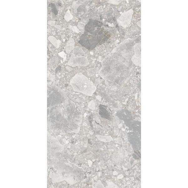 Verona Silver Matt Terrazzo Look Porcelain Tiles 300x600mm tile