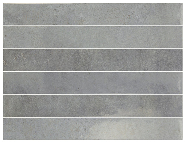 Verticale Moody Blue Gloss Porcelain Subway Tiles 50x400mm tile