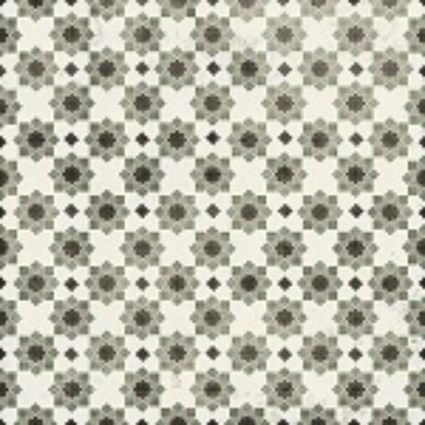Vintage 17 Green Patterned Matt Porcelain Tiles 200x200mm tile