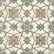 Vintage 19 Green Patterned Matt Porcelain Tiles 200x200mm tile