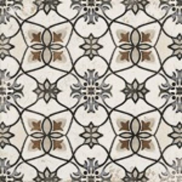 Vintage 7 Blu Patterned Matt Porcelain Tiles tile