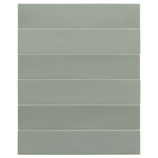 Wadi Mint Matt Porcelain Subway Tiles tile