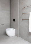Round Toilet Roll Holder - Champagne