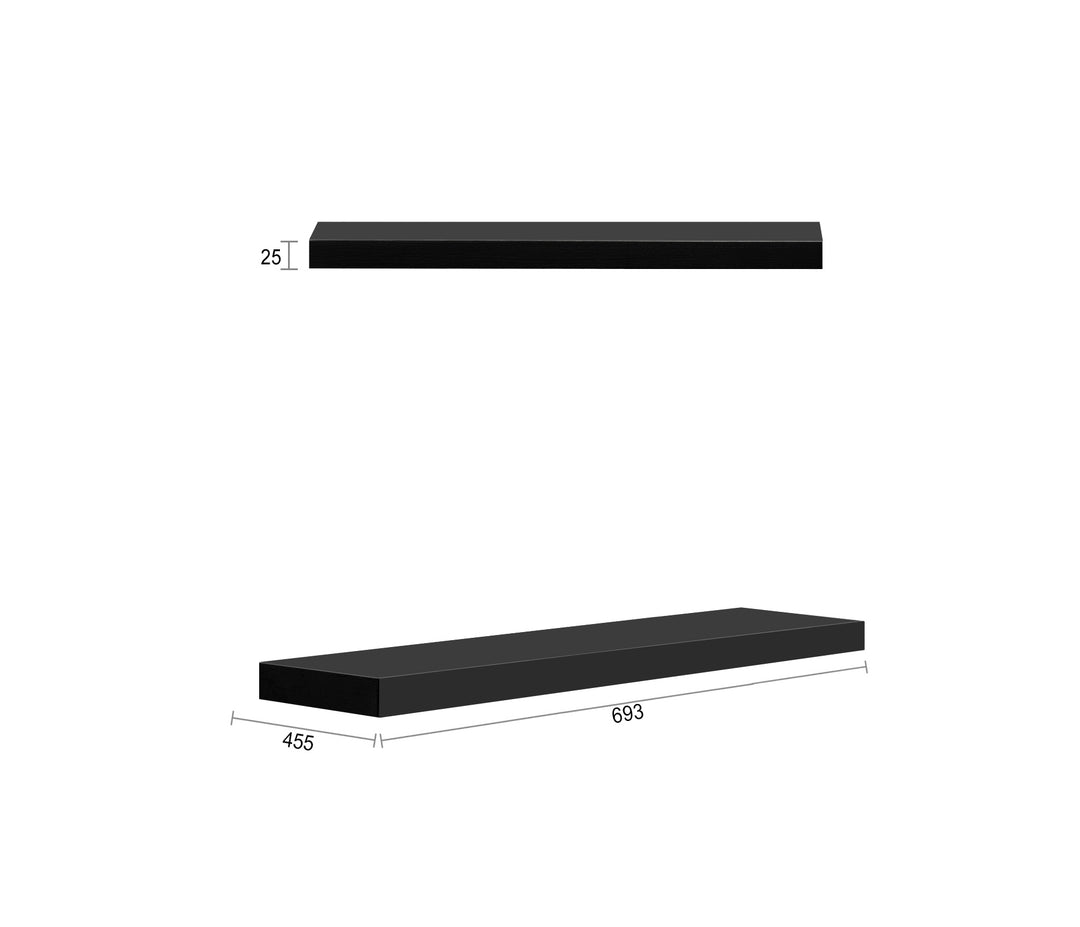 697 X 450 matte black panel for leg LEG-M90B