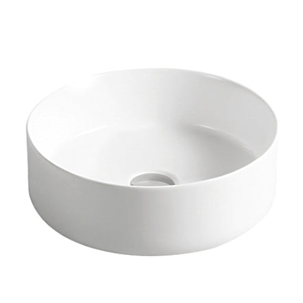 Radius Round  Basin 355X355 Matt White With Straight Edge IS4089MW