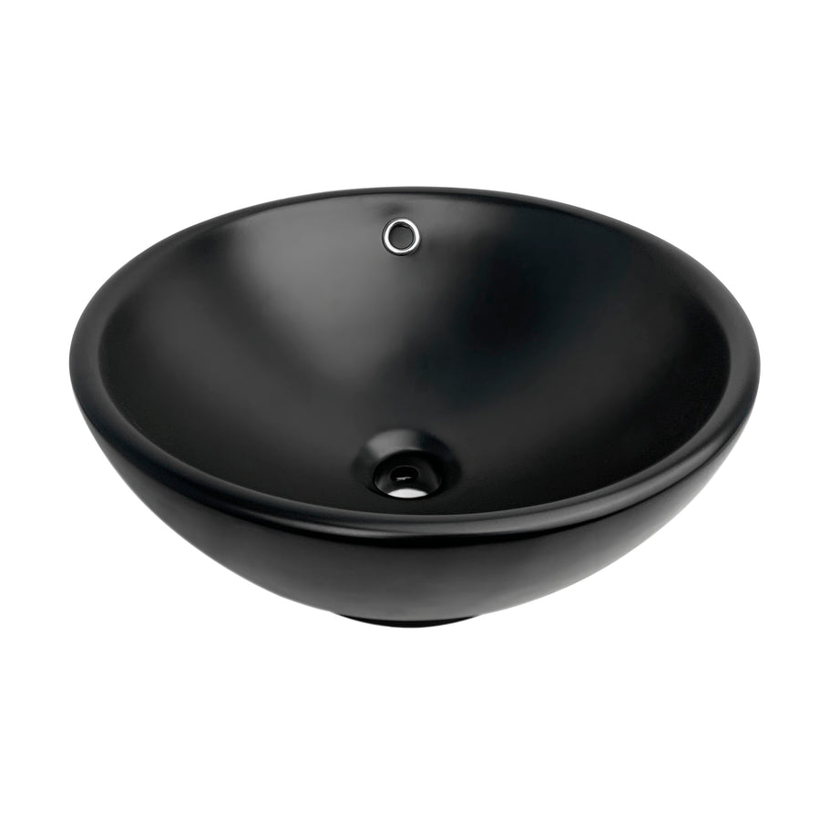 Basin Round Matt Black OF 400x400x170 IS4008MB