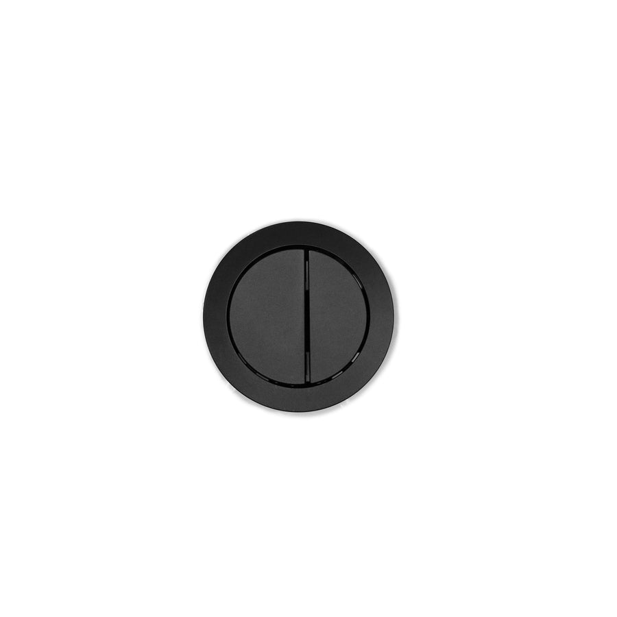Round Toilet Flush Button Black IS10B