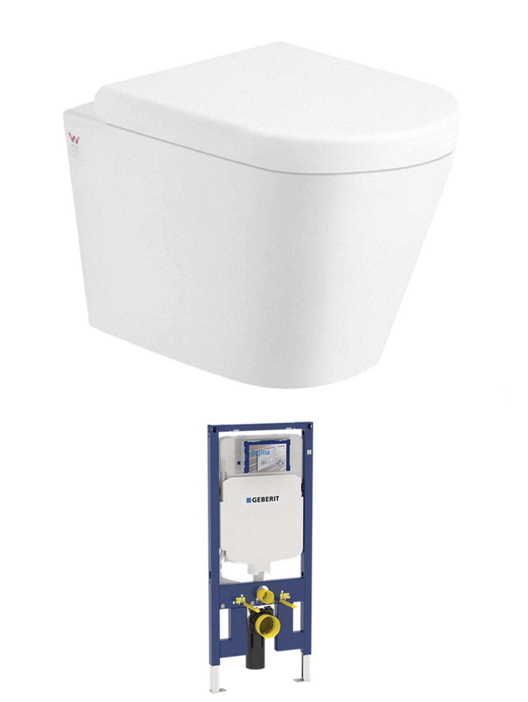 Alzano WH Pan  and Geberit Cistern only (Button Order Separately) IAWHPPK-G-NP