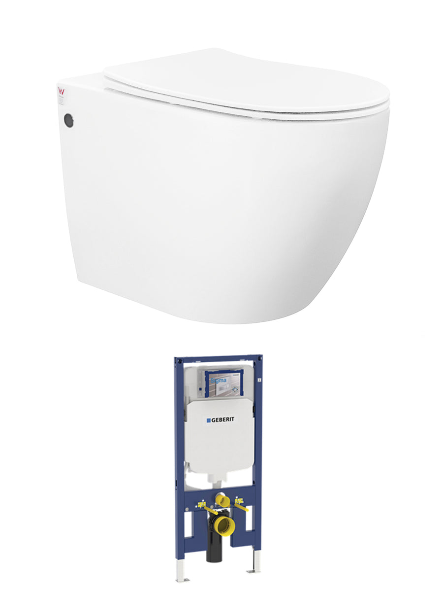 Voghera WH Pan and Geberit Cistern (Button Order Separately) IVWHPRLVAPK-G-NP