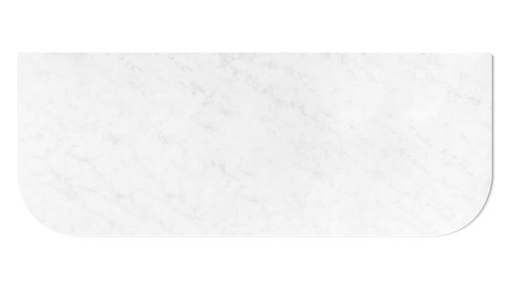 Bondi 1200x460x20mm Solid Surface Carrara Top - No Hole STBO124CA-NH